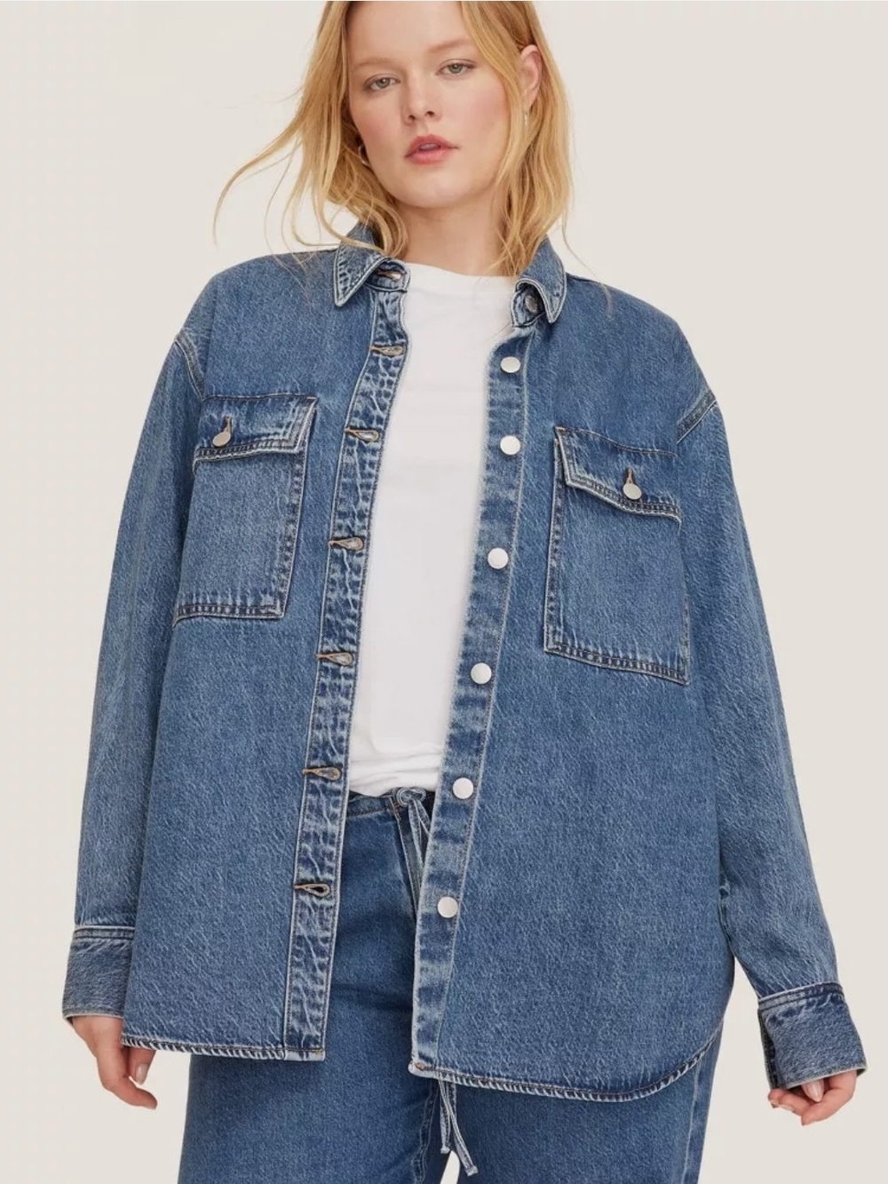 Parke Long Sleeve Denim Shacket